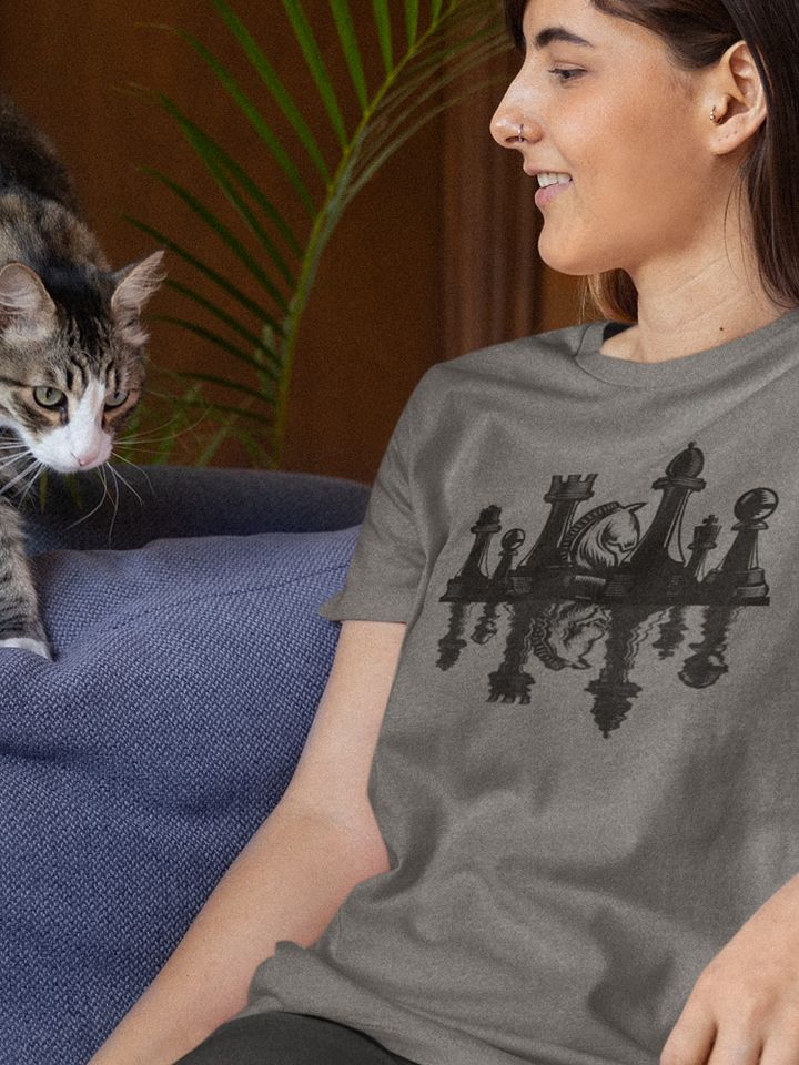 Chess Reflection Shirt for Board Gamers, Chess Set Nature T-shirt product image (1)