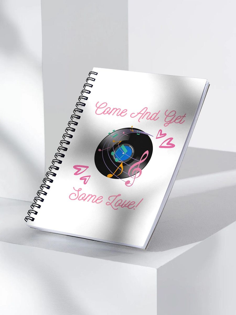 Come And Get Some Love - Funny Musical Valentine's Day Spiral Notebook product image (3)