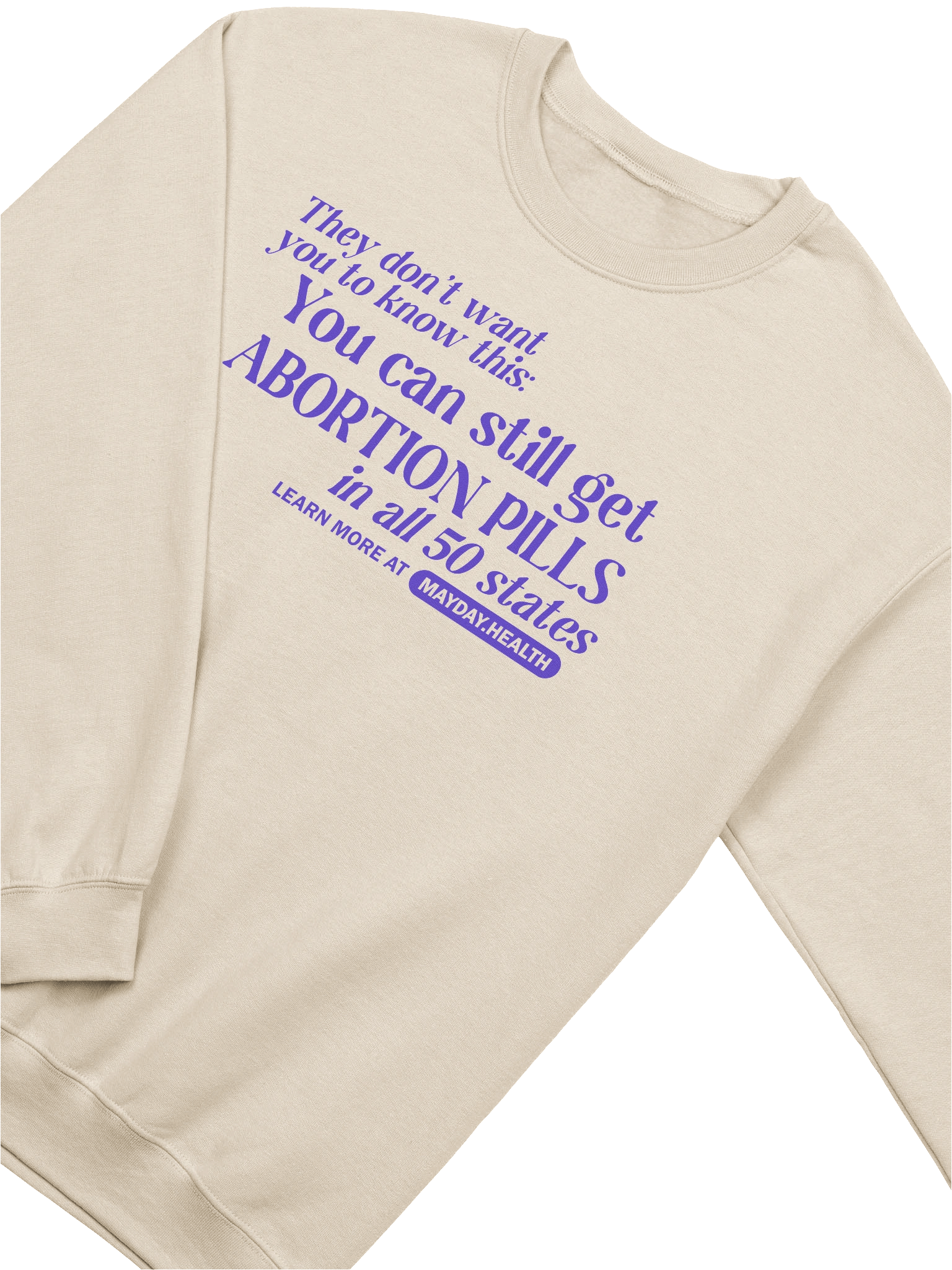 "They Don't Want You To Know This" Cream Crewneck product image (3)