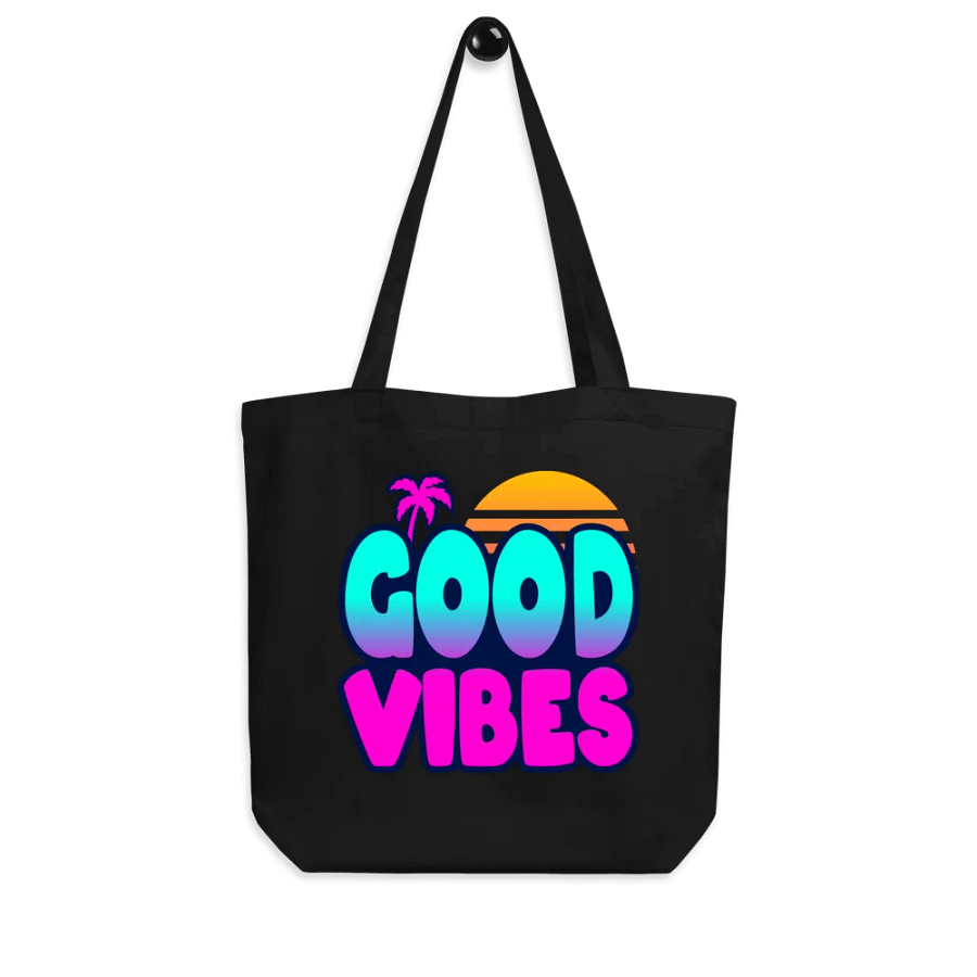 GOOD VIBES Eco-Friendly Tote Bag product image (6)
