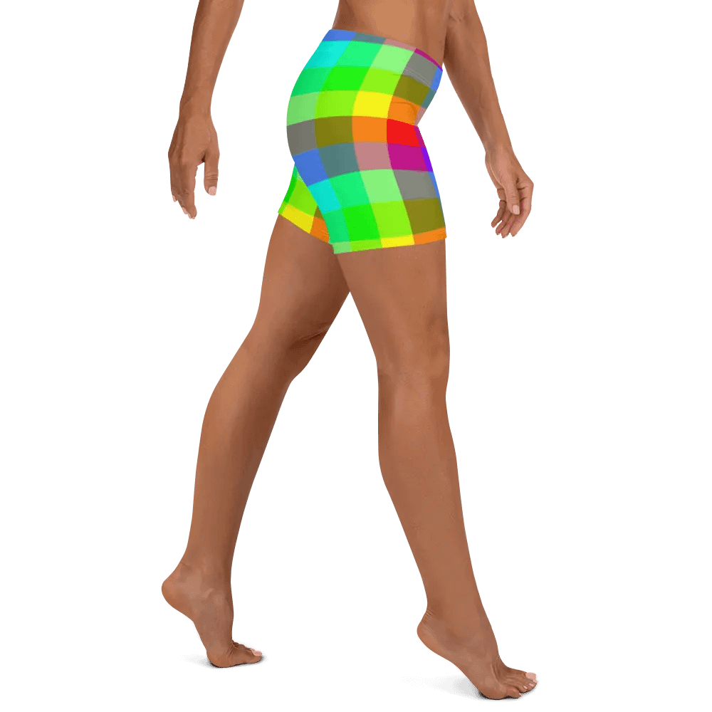 Rainbow Checkers Shorts product image (7)