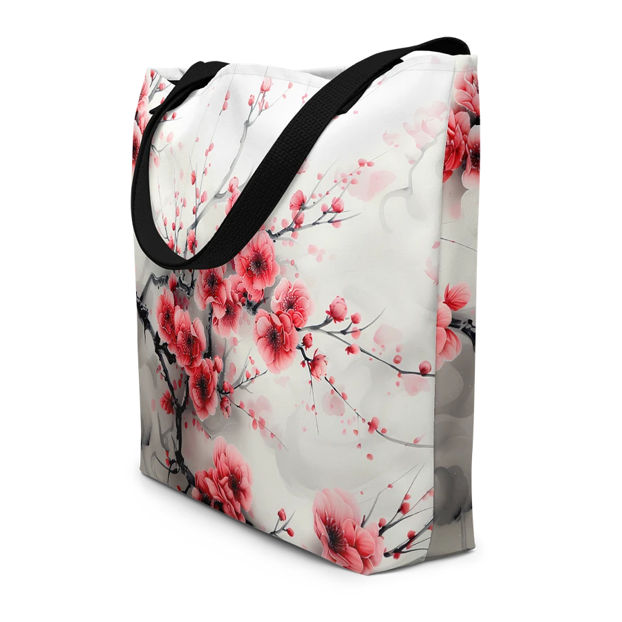 Tote Bag: Cherry Blossoms in Bloom Spring Vibes Japanese Art Style Design product image (4)