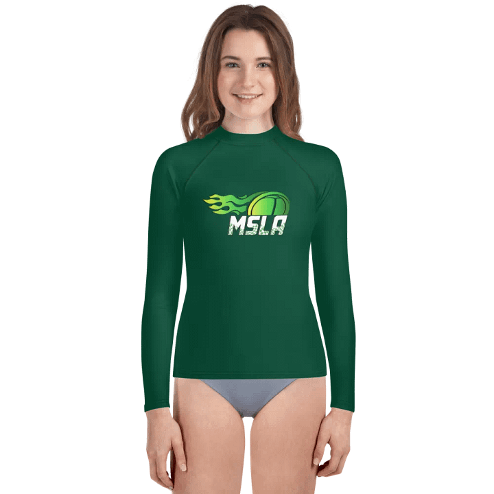 MSLA Green Youth Rash Guard product image (1)