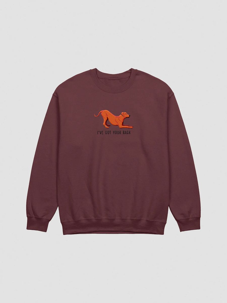 I've Got Your Back Sweatshirt (Embroidered) of a Rhodesian Ridgeback(Red) product image (2)