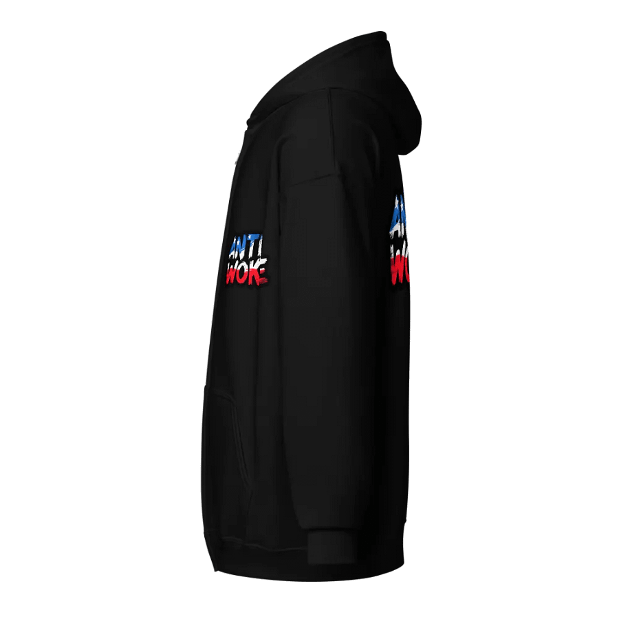 Zip Hoodie: Anti Woke product image (3)