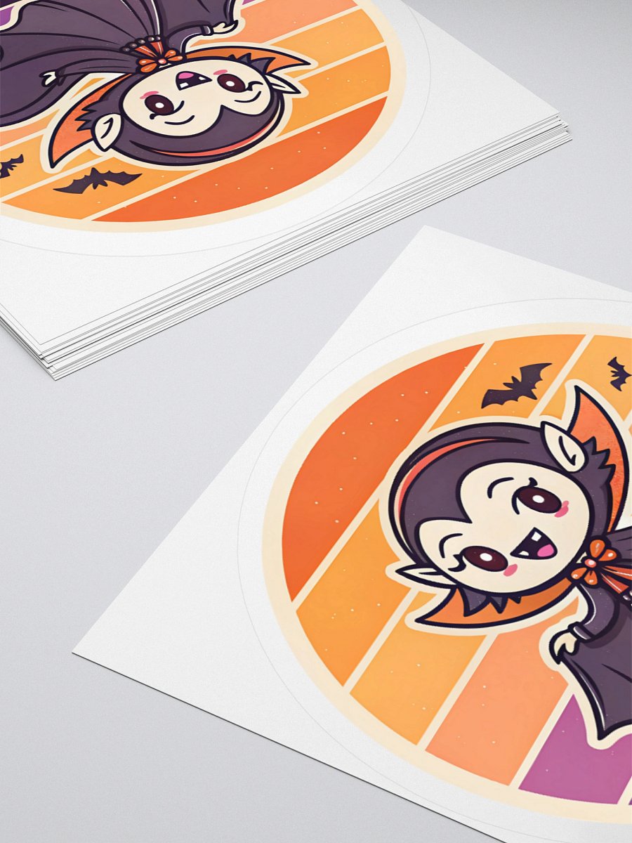 Cute Vampiress Kiss Cut Sticker product image (11)