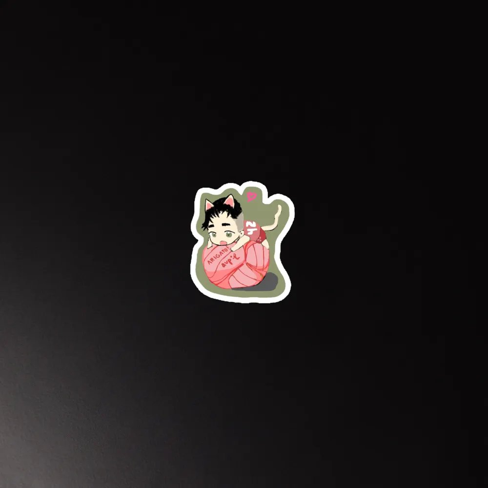 Love Arigato Neko Volleyball Magnet product image (5)