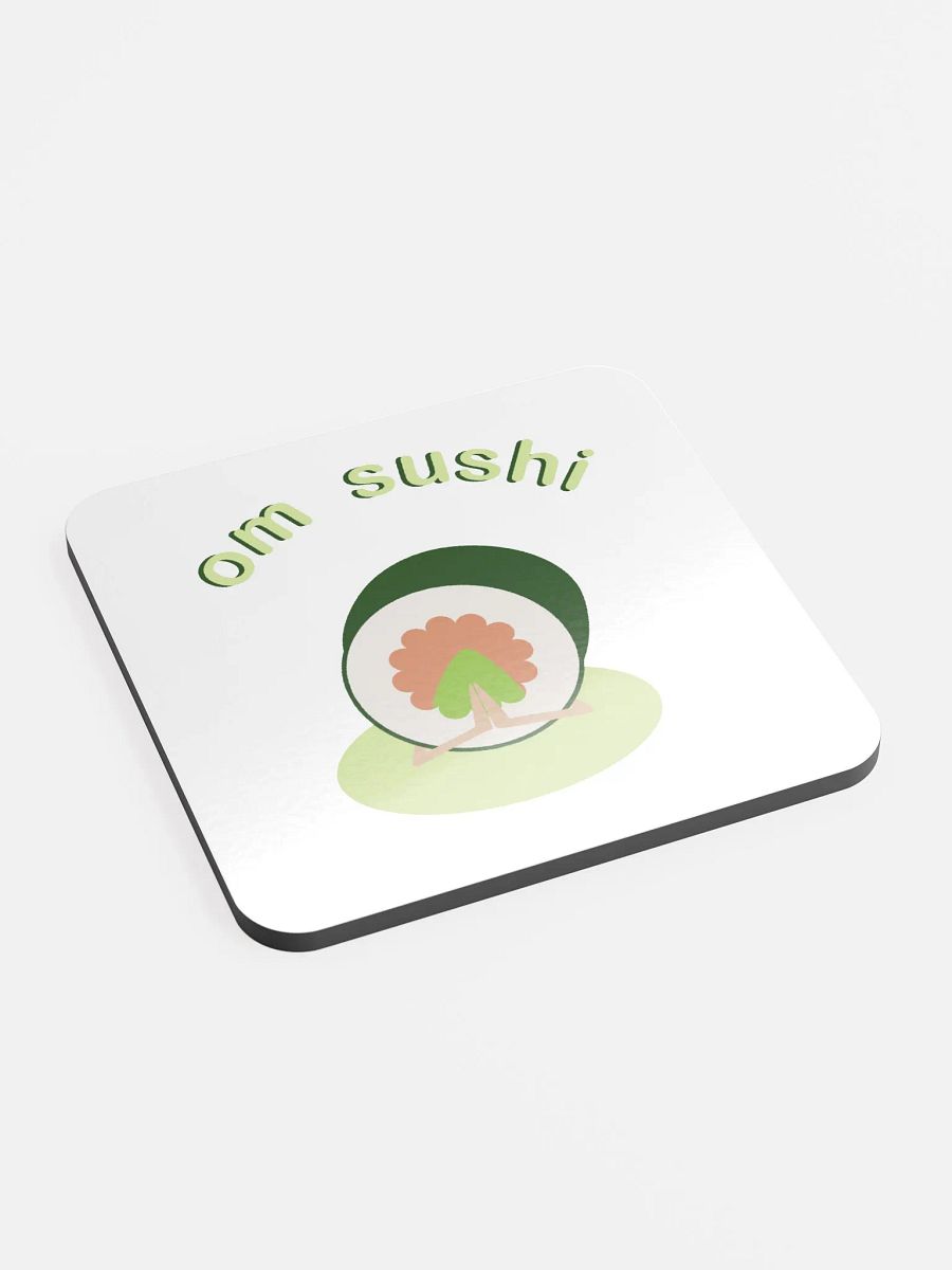 Om Sushi Kawaii Yoga Vibe Coaster product image (2)