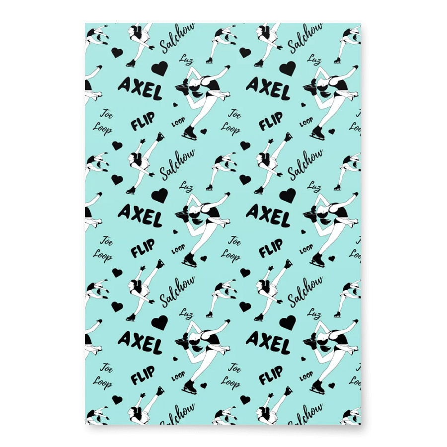 Ice Skaters Wrapping Paper Set product image (2)