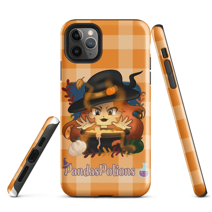 Pumpkin Witch Panda Iphone Case product image (1)