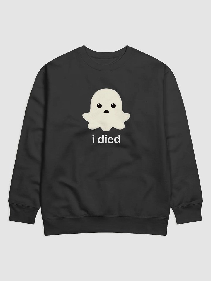 Sad Ghost Pullover Sweatshirt - Dark Color product image (6)