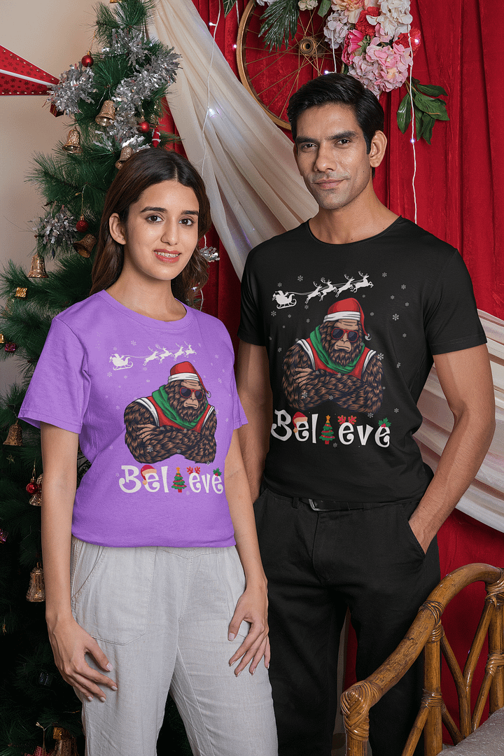 Yuletide Yeti: Believe in Christmas Bigfoot Design product image (2)