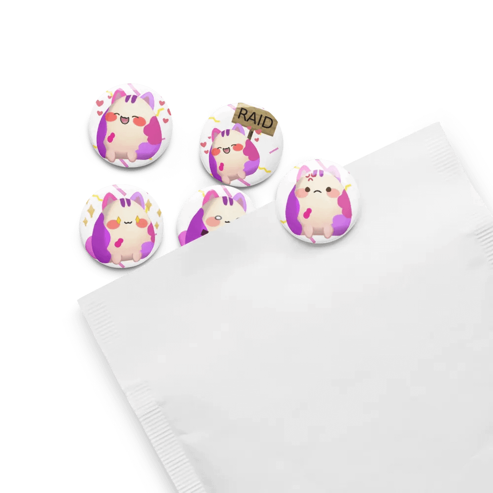 Kitty emote Pin Button Set product image (8)