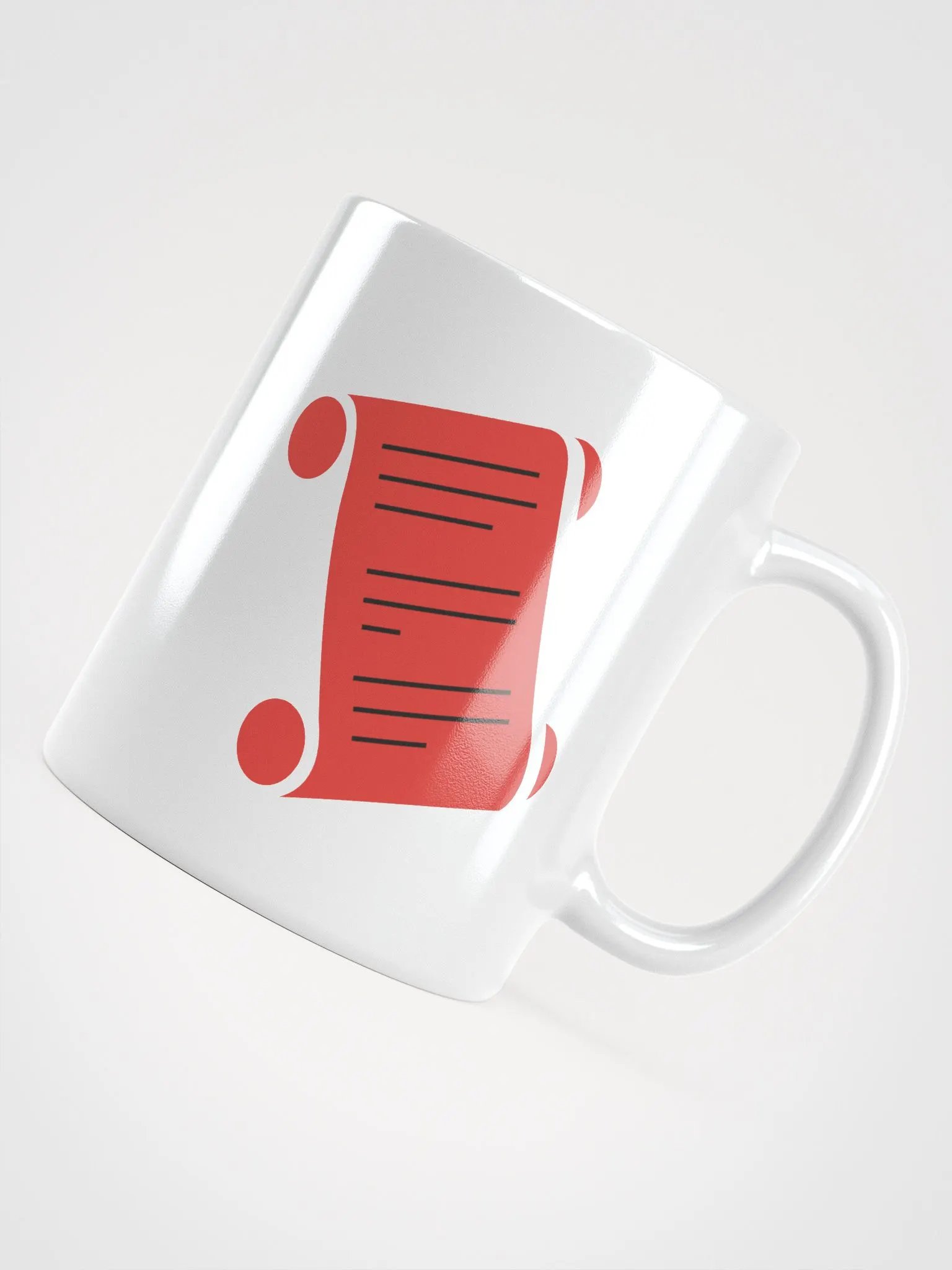 The Forbidden Scrolls Logo White Ceramic Mug product image (4)