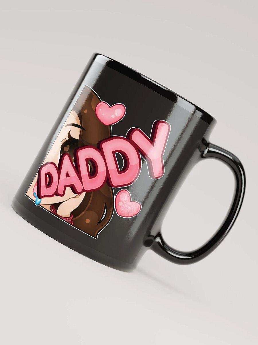 Daddy Emote Black Glossy Mug! product image (8)