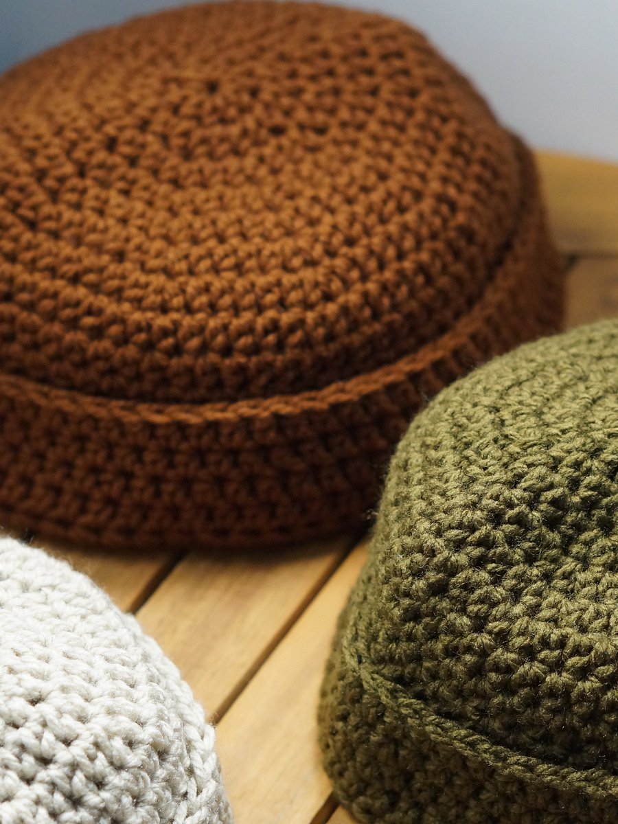 Fisherman beanie half double crochet pdf pattern product image (3)