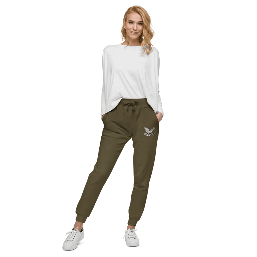 Green Fleece Unisex Joggers product image (7)