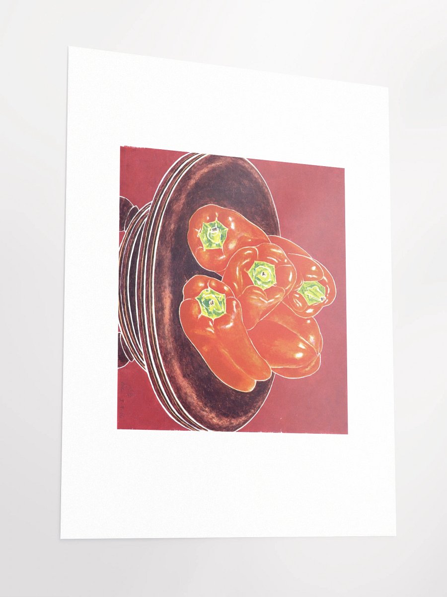 Red Peppers Piano Stool 03.09.86 Print product image (3)