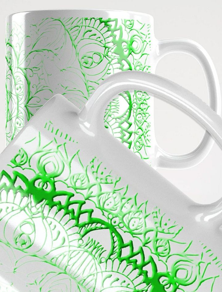 Emerald Kaleidoscope Mug product image (1)