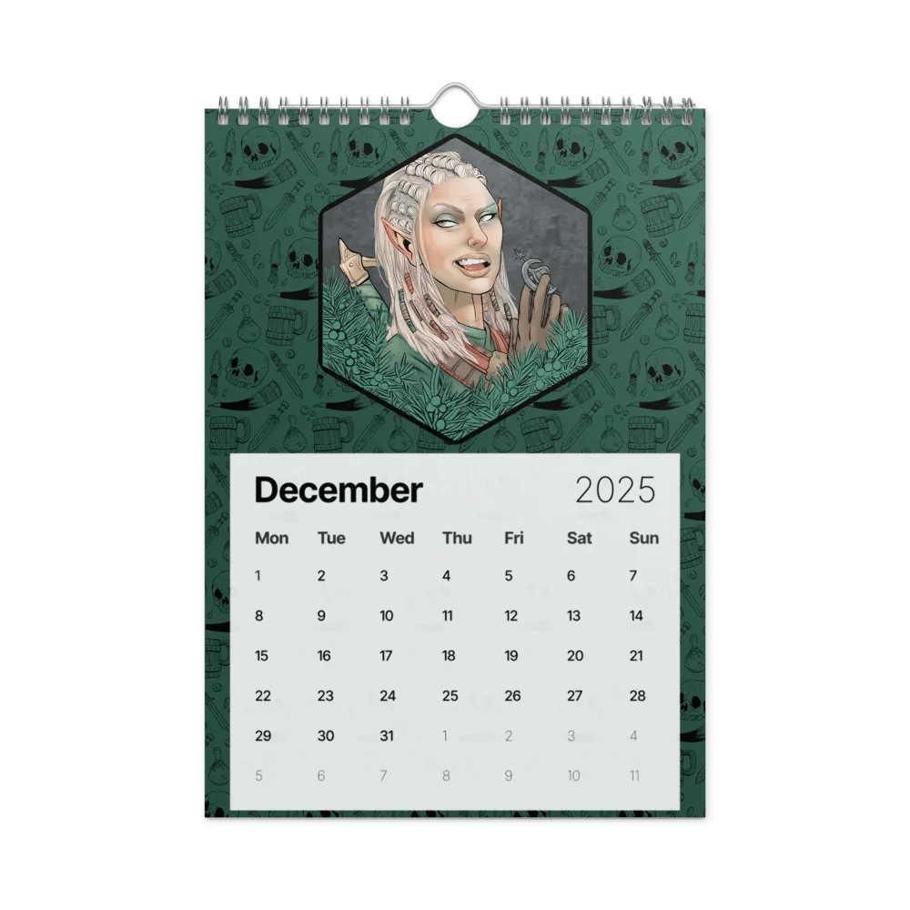 BG3 2025 Calendar - rainbow product image (4)
