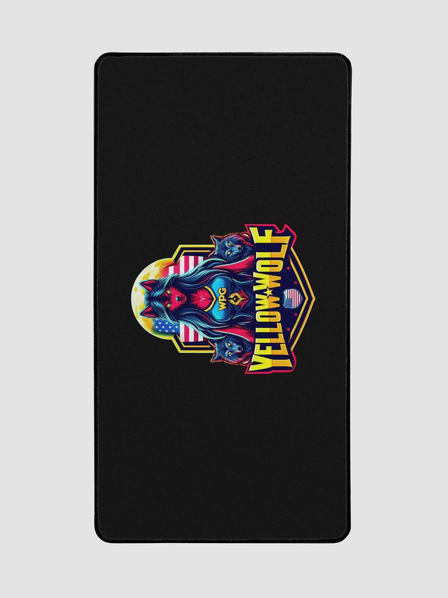 Yellow Wolf Gaming Desk Mat product image (2)