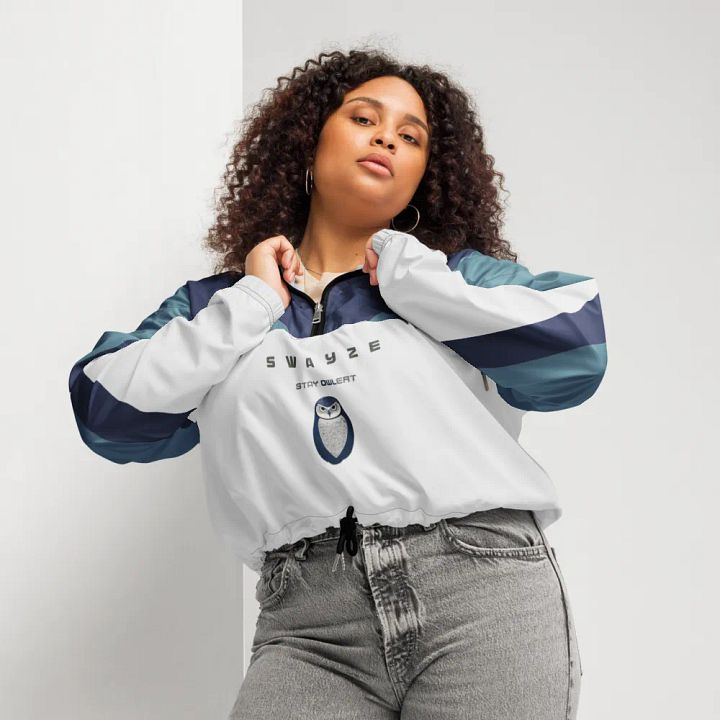 Stay Owl-ert Crop Hoodie Windbreaker product image (2)