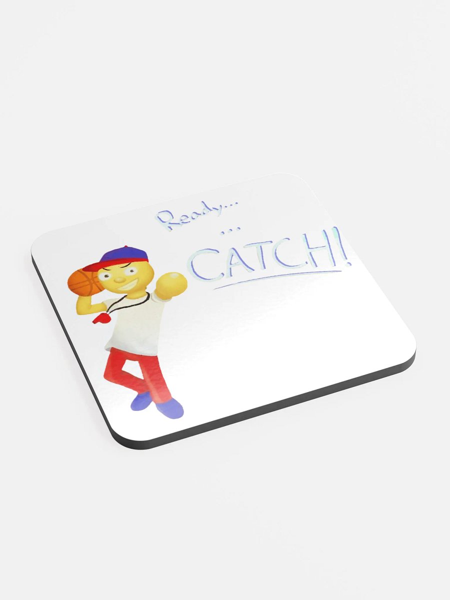 Ready... ... CATCH! Coach Dribble Cork Coaster product image (2)