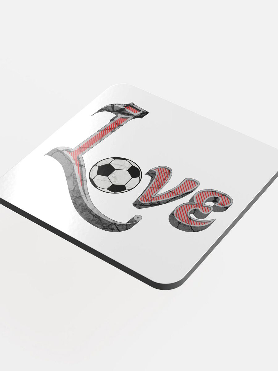Love Soccer Striker Cork Coaster product image (1)