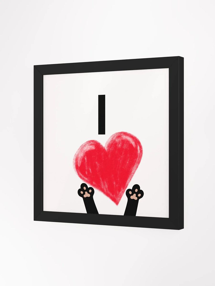 I Love Cats Framed Print product image (5)
