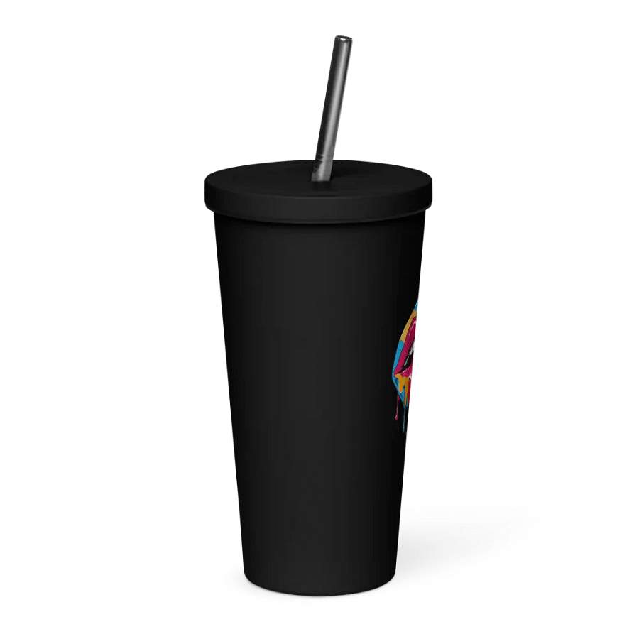 MOLLIPOP INSULATED TUMBLER WITH STRAW product image (4)