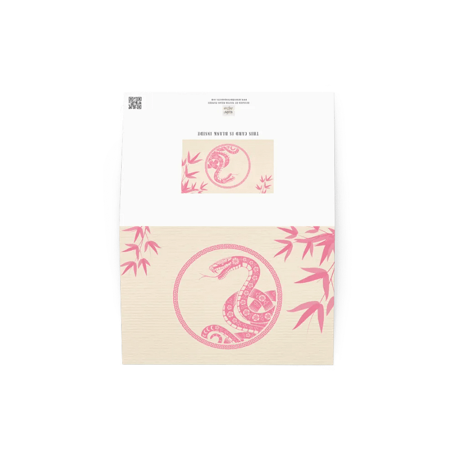 Chinese New Year Card 2025 Lunar New Year of the Snake product image (5)