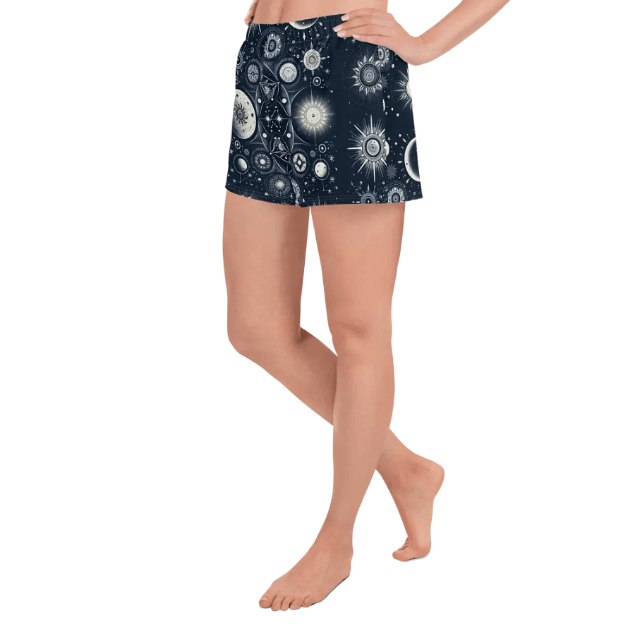 All-Over Print Women's Athletic Short Shorts product image (4)