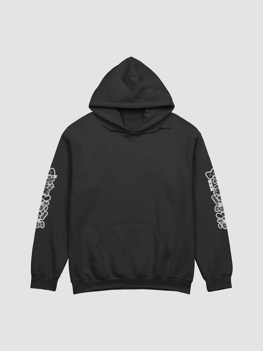hoodie but with white print product image (1)