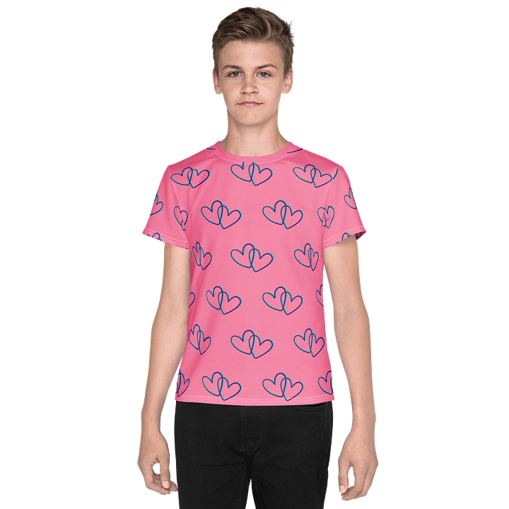 Pink Heart Youth Tee product image (1)