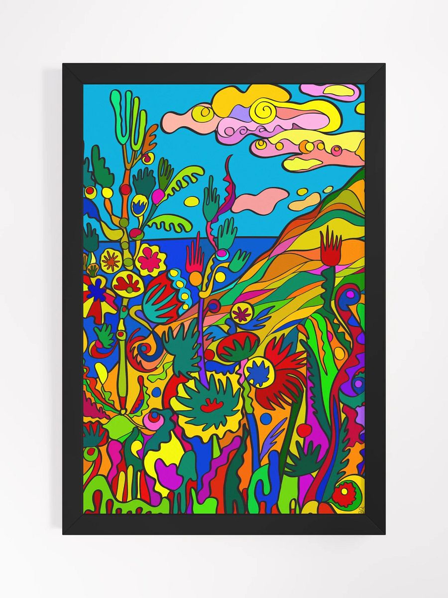 Whimsical Wonderland Framed Poster - Tropical Seashore product image (2)