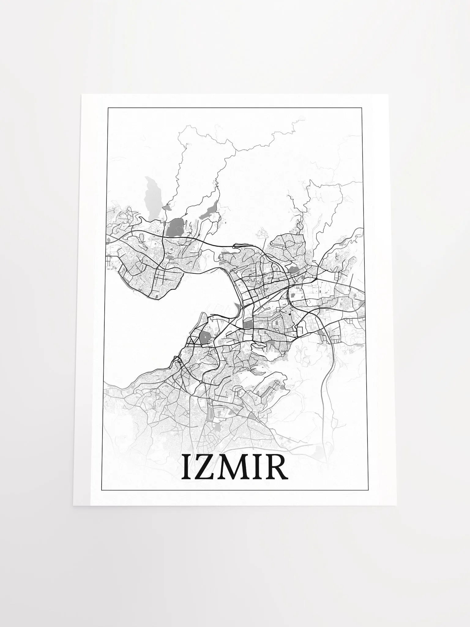 İzmir, Türkiye, city map print product image (19)