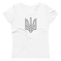 Ukraine - Tryzub - Black - Women's Fitted Eco Tee product image (1)