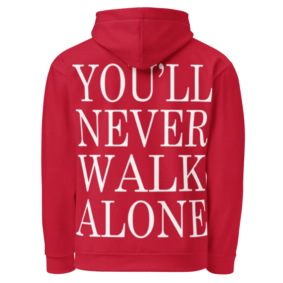 Liverpool FC - You'll Never Walk Alone - RED & WHITE - Unisex Hoodie product image (4)