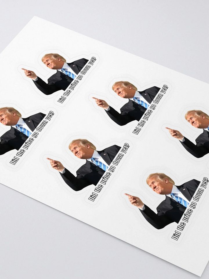 'Did the price go down yet?' Sticker Sheet product image (2)