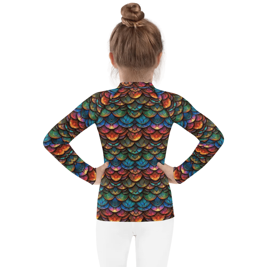 Wild Dragon Scale Kids Rash Guard #3 product image (4)