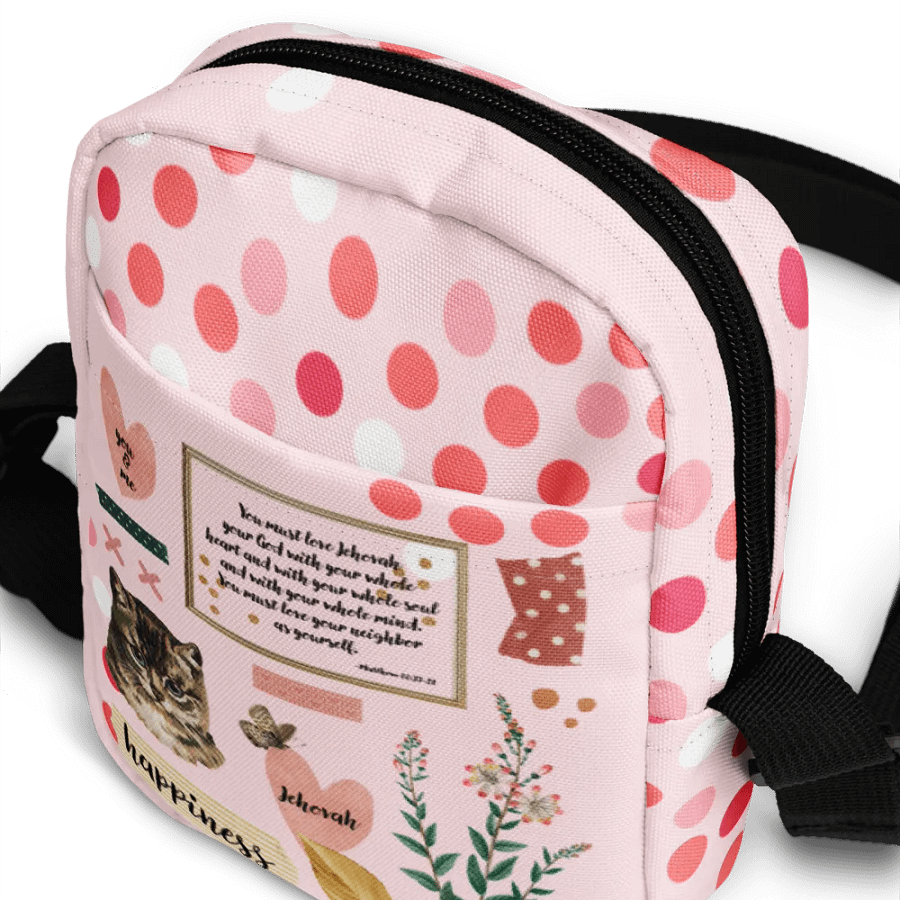 Matthew 22:37-39 | Chic Boho Collage Crossbody Bag product image (7)
