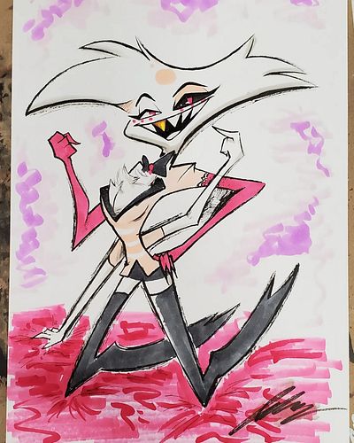 Angel table sketch #hazbinhotel #hazbinhotelfanart #hazbinhotelangeldust