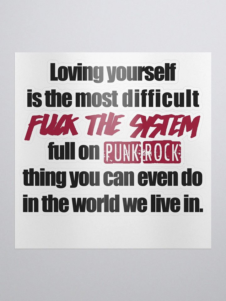 Loving Yourself Sticker (Red) product image (1)