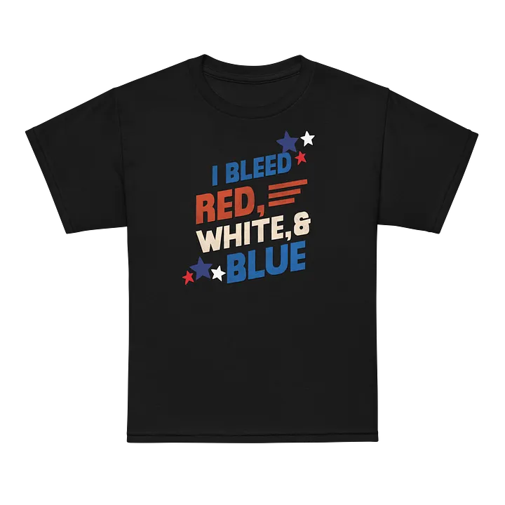 BLEED RED, WHITE & BLUE Kid’s Tee product image (1)