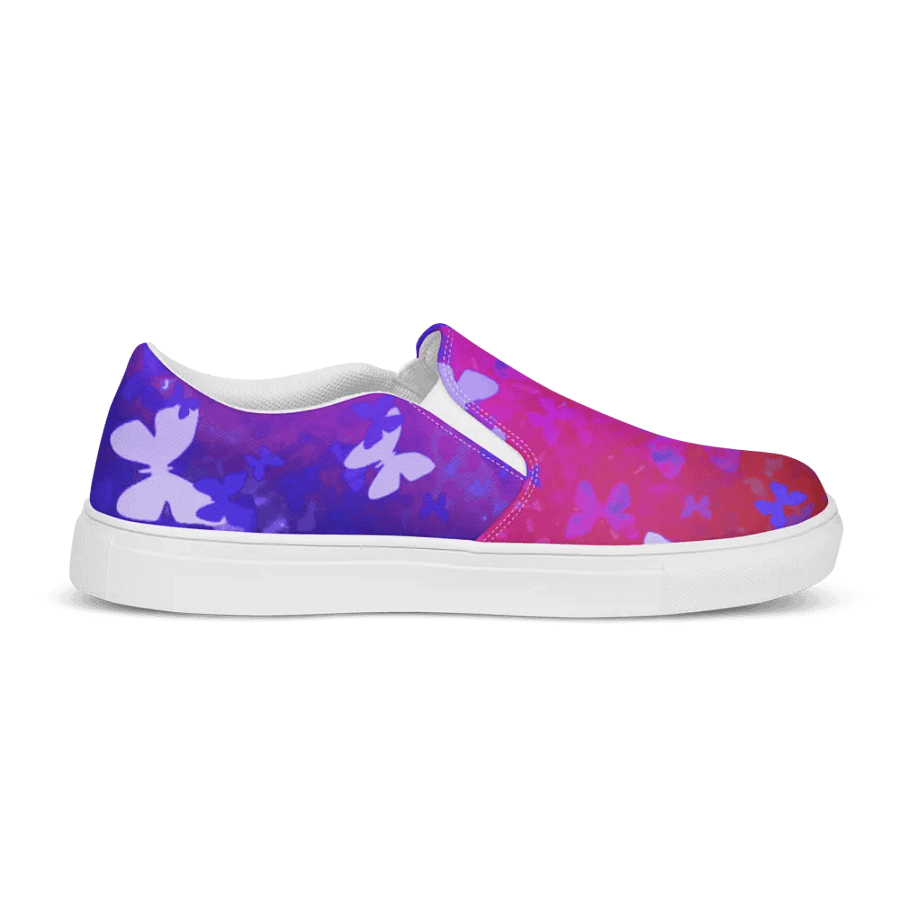 Butterfly night slip on canvas shoes product image (5)