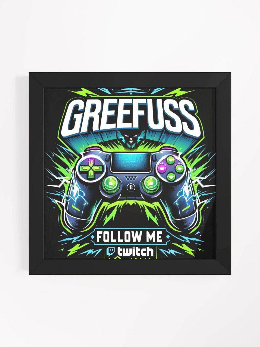 Glowing Gaming Controller Framed Poster product image (4)