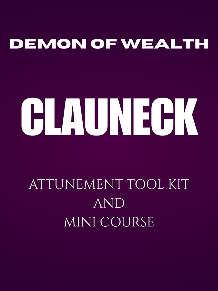 Clauneck Demon of Wealth Spirit Attunement Tool Kit and Mini Course product image (1)