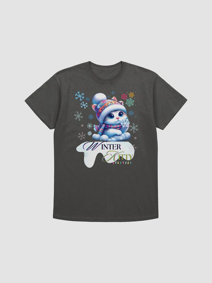 Winter Kitty design _Gildan Heavyweight T-Shirt product image (1)
