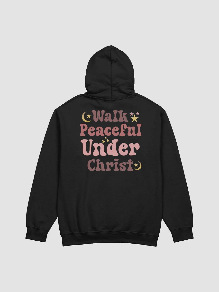 Walk Peaceful Under Christ Gildan Hoodie - Back product image (4)