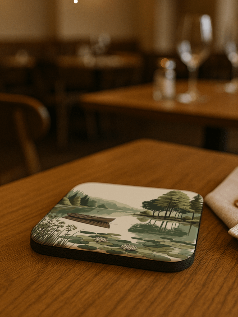 Lily Lake Cork Coaster product image (1)
